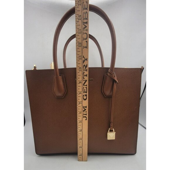 Michael Kors Studio Mercer Large Tote Bag Acorn - Picture 13 of 15